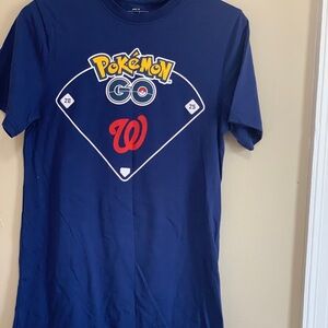 Washington Nationals Pokémon GO Team Instinct T-Shirt Adult Medium 2025